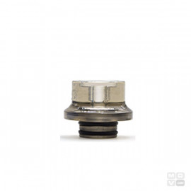 DRIP TIP 510 WHISTLE SHORT - CLEAR BLACK