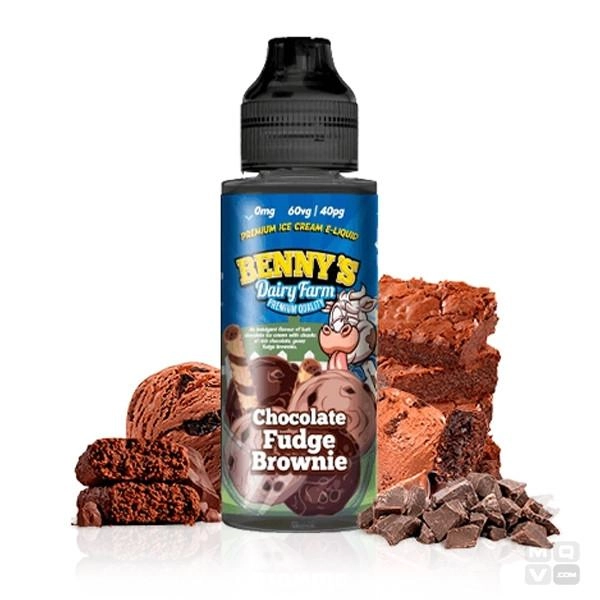 BENNYS DAIRY FARM CHOCOLATE FUDGE BROWNIE ELIQUID 100ML VAPE