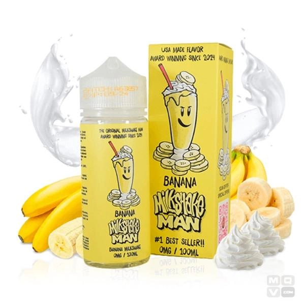 ELIQUIDS MILKSHAKE MAN BANANA 100ML VAPE