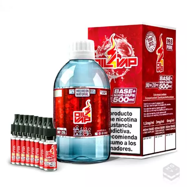 PACK BASE OIL4VAP TPD 500ML 20PG/80VG 3MG