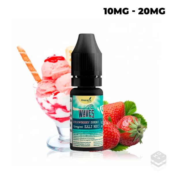 SALES DE NICOTINA WAVES STRAWBERRY SORBET OMERTA 10ML