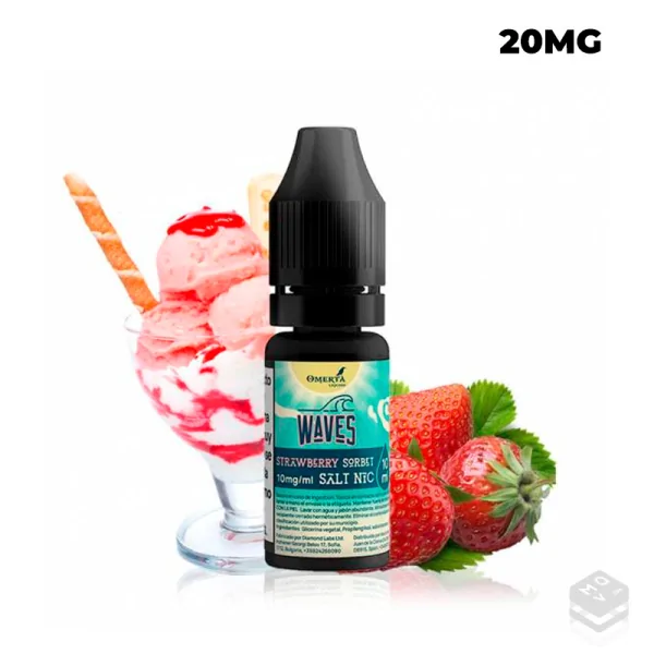 SALES DE NICOTINA WAVES STRAWBERRY SORBET OMERTA 10ML