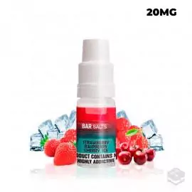 STRAWBERRY RASPBERRY CHERRY ICE BAR NIC SALTS 10ML VAPE