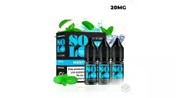 3 X 10ML NICOTINE SALT BOMBO ELIQUIDS SOLO SALTS MENTHOL ICE