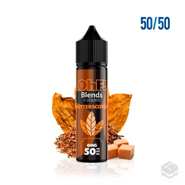 ELIQUID OHF BLENDS 50/50 BUTTERSCOTCH 50ML VAPE