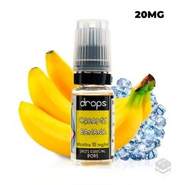 CREAMY BANANA DROPS SALTS 10ML VAPE NICOTINE SALTS