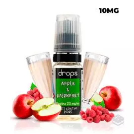 APPLE & RASPBERRY DROPS SALTS 10ML VAPE NICOTINE SALTS