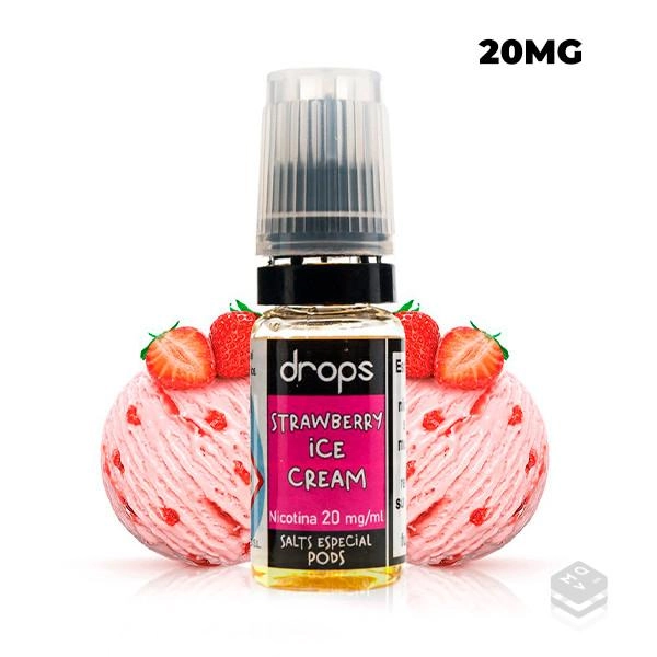 COMPRAR SALES DE NICOTINA STRAWBERRY ICE CREAM DROPS SALTS NIC SALTS 10ML