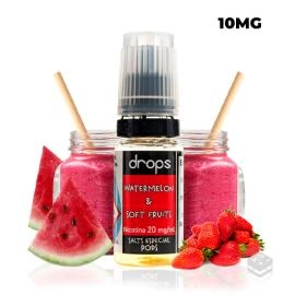 WATERMELON & SOFT FRUITS DROPS SALTS 10ML VAPE NICOTINE SALTS