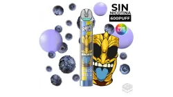 POD DESECHABLE SIN NICOTINA TRIBAL FORCE PUFF BLUEBERRY BUBBLE GUM