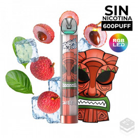 DISPOSABLE POD WITHOUT NICOTINE TRIBAL FORCE PUFF LYCHEE ICE