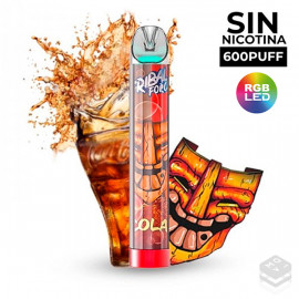 DISPOSABLE POD WITHOUT NICOTINE TRIBAL FORCE PUFF COLA VAPE