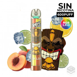 DISPOSABLE POD WITHOUT NICOTINE TRIBAL FORCE PUFF PEACH ICE