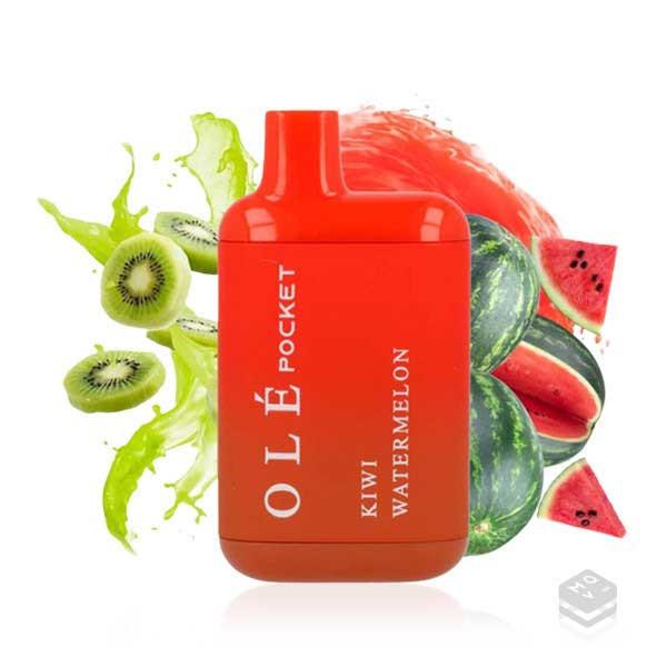 POD DESECHABLE BUD VAPE OLE POCKET KIWI WATERMELON 20MG - MASQUEVAPOR