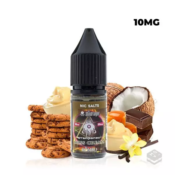 ATEMPORAL MISS CREAM THE MIND FLAYER & BOMBO 10ML VAPE NICOTINE SALTS