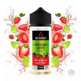 ELIQUID STRAWBERRY AND PEAR WAILANI JUICE BY BOMBO E LIQUID 100ML VAPE