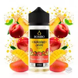 ELIQUID PEACH & MANGO WAILANI JUICE BY BOMBO E LIQUID 100ML VAPE