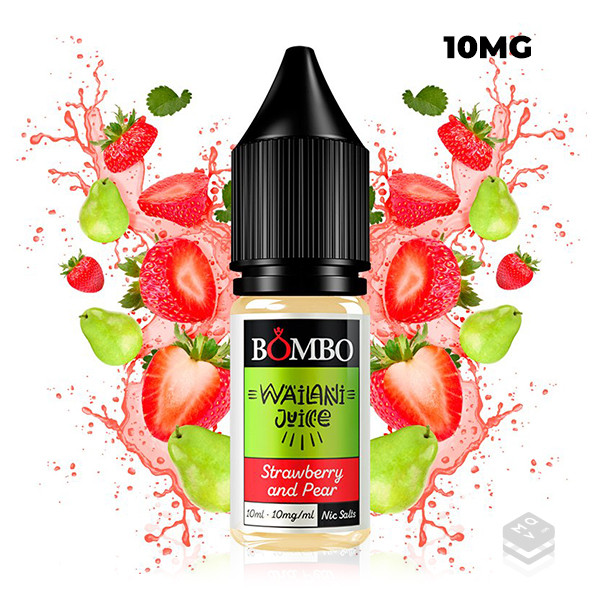 STRAWBERRY AND PEAR JUICE BY BOMBO 10ML SALES DE NICOTINA