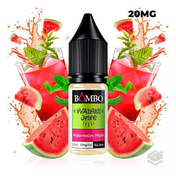 SALES DE NICOTINA WATERMELON MOJITO WAILANI JUICE BY BOMBO E LIQUID 10ML