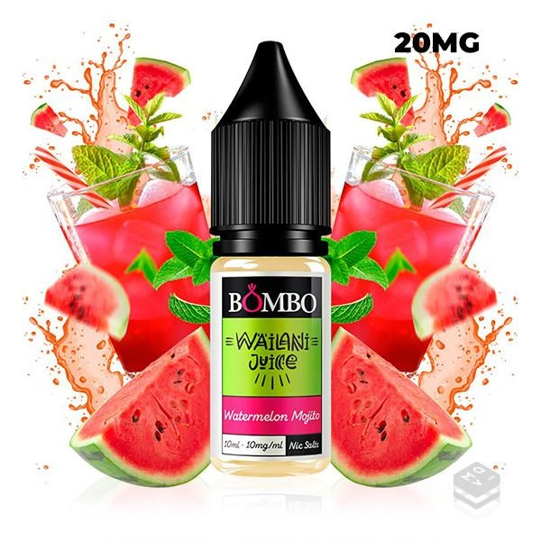 WATERMELON MOJITO WAILANI JUICE BY BOMBO E LIQUID 10ML VAPE NICOTINE SALT