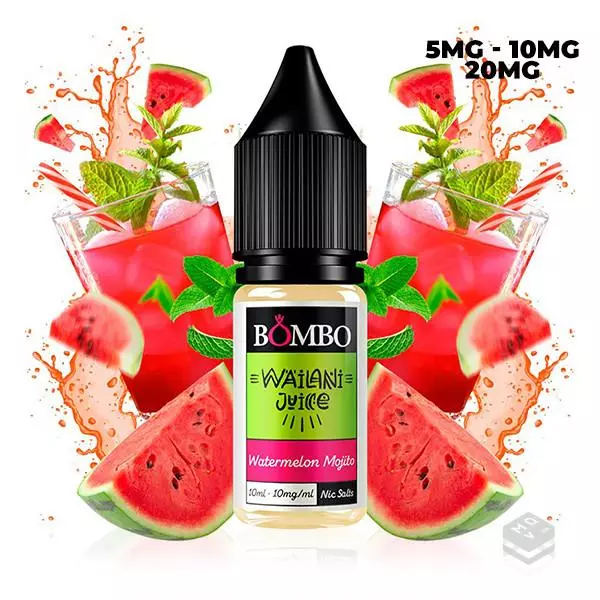 SALES DE NICOTINA WATERMELON MOJITO WAILANI JUICE BY BOMBO E LIQUID 10ML