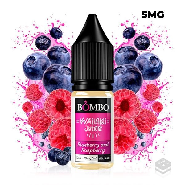 BLUEBERRY RASPBERRY WAILANI JUICE BY BOMBO ELIQUIDS 10ML VAPE NICOTINE SALT