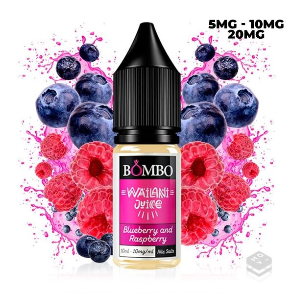 BLUEBERRY RASPBERRY WAILANI JUICE BY BOMBO ELIQUIDS 10ML VAPE NICOTINE SALT