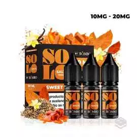 3 X 10ML NICOTINE SALT BOMBO ELIQUIDS SOLO SALTS SWEET TOBACCO