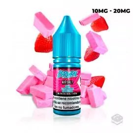 SOUR STRAWBERRY BUBBLEGUM BRUTAL SALT JUST JUICE 10ML VAPE