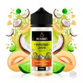 ELIQUID MELON LIME & COCO WAILANI JUICE BY BOMBO ELIQUIDS 100ML VAPE