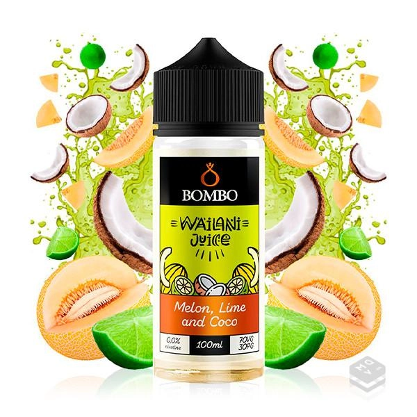 ELIQUID MELON LIME & COCO WAILANI JUICE BY BOMBO ELIQUIDS 100ML VAPE