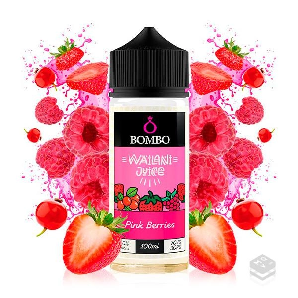 ELIQUID PINK BERRIES WAILANI JUICE BY BOMBO ELIQUIDS 100ML VAPE