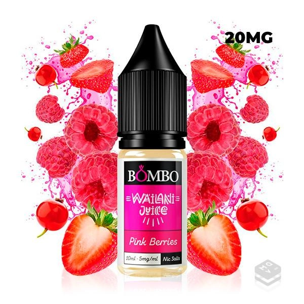 SALES DE NICOTINA PINK BERRIES WAILANI JUICE BY BOMBO ELIQUIDS 10ML