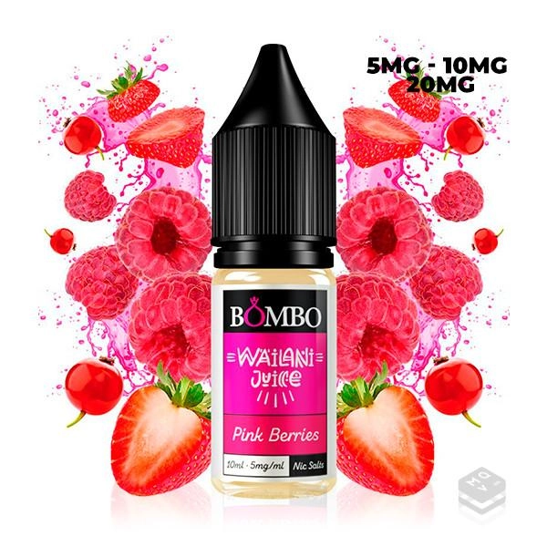 SALES DE NICOTINA PINK BERRIES WAILANI JUICE BY BOMBO ELIQUIDS 10ML