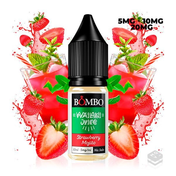 SALES DE NICOTINA STRAWBERRY MOJITO WAILANI JUICE BY BOMBO ELIQUIDS 10ML