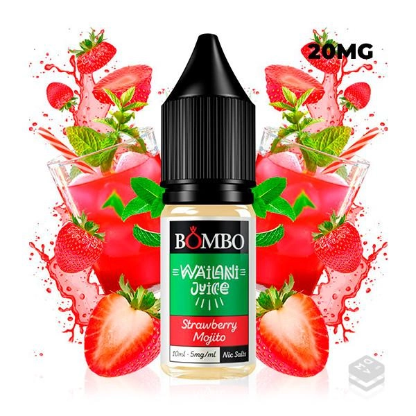 SALES DE NICOTINA STRAWBERRY MOJITO WAILANI JUICE BY BOMBO ELIQUIDS 10ML