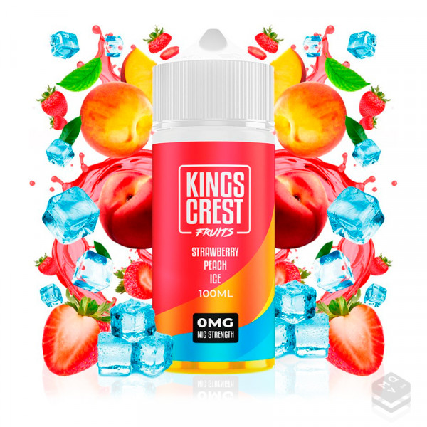 STAWBERRY PEACH ICE KINGS CREST 100ML