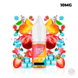 STRAWBERRY PEACH ICE KINGS CREST SALTS 10ML VAPE