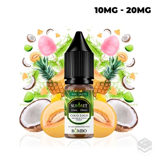 NICOTINE SALTS COCO LOCO SUMMIT & BOMBO 10ML VAPE