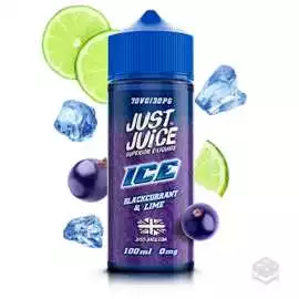 BLACKCURRANT LIME ICE JUST JUICE 100ML VAPE