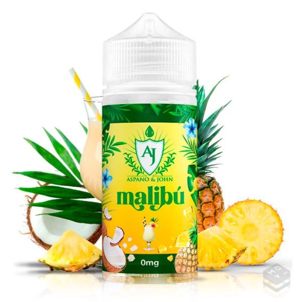 ELIQUID MALIBÚ ASPANO & JOHN TPD 100ML 0MG VAPE