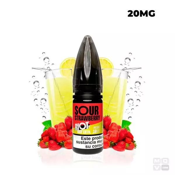 SOUR STRAWBERRY RIOT SQUAD BAR EDTN SALTS 10ML