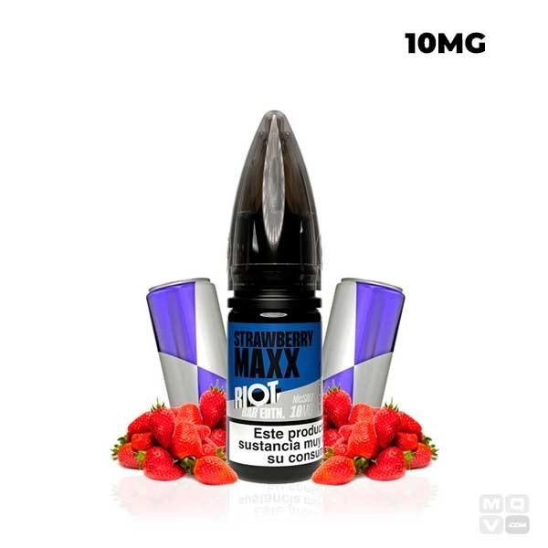 STRAWBERRY MAXX RIOT SQUAD BAR EDTN SALTS 10ML