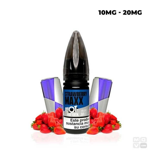 STRAWBERRY MAXX RIOT SQUAD BAR EDTN SALTS 10ML