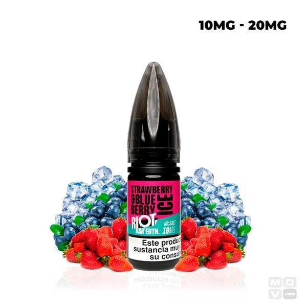 STRAWBERRY BLUEBERRY ICE RIOT SQUAD BAR EDTN SALTS 10ML