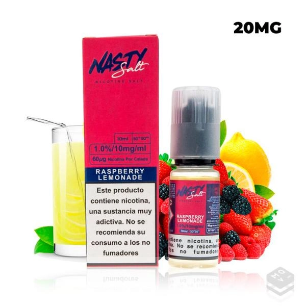 RASPBERRY LEMONADE SALT NASTY JUICE TPD 10ML