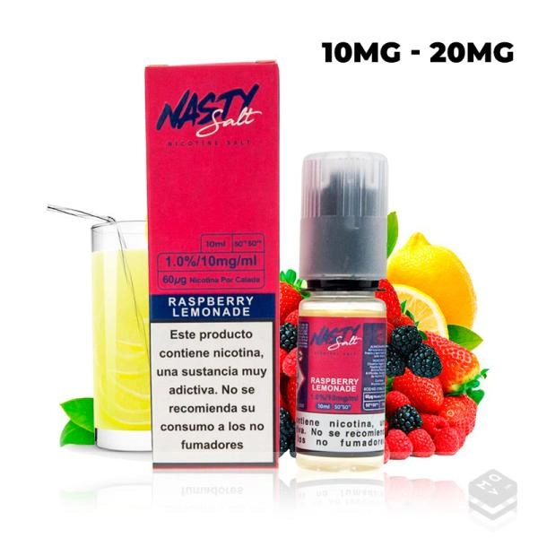 RASPBERRY LEMONADE SALT NASTY JUICE TPD 10ML