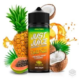 EXOTIC FRUITS PAPAYA PINEAPPLE & COCONUT JUST JUICE 100ML VAPE