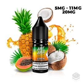 NIC SALTS EXOTIC FRUITS PAPAYA PINEAPPLE & COCONUT JUST JUICE 10ML VAPE