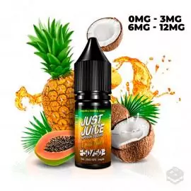 ELIQUID EXOTIC FRUITS PAPAYA PINEAPPLE & COCONUT JUST JUICE 10ML VAPE